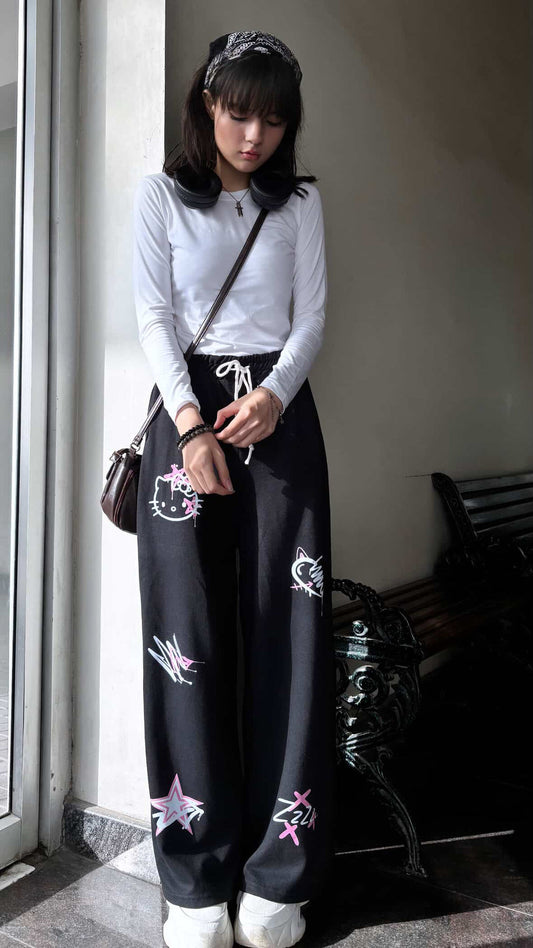 Black Kitty Klassic Trousers - Pack