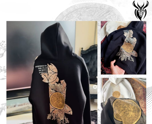 SAW Urbanity  Realistic Oversize Hoodie - Brushed 100% Cotton - Black